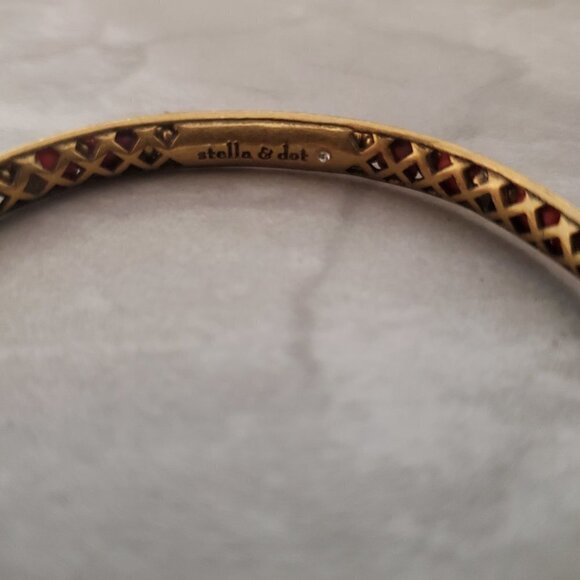 💖 Stella and Dot Beaded Beads Coral Exoctic Antiqed Bracelet 💖 - Picture 7 of 10